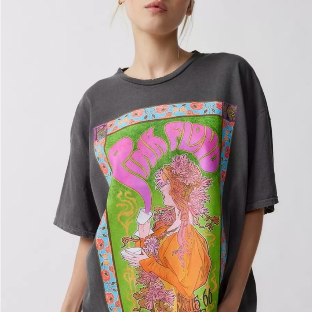 Urban Outfitters Pink Floyd London Tour T-Shirt Dress L/XL